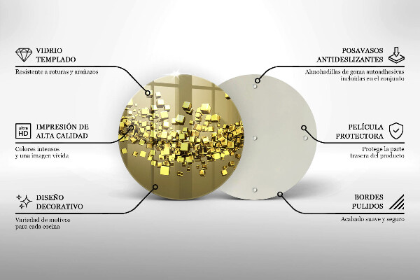 Glas Herdabdeckplatte Abstrakte 3D-Geometrie