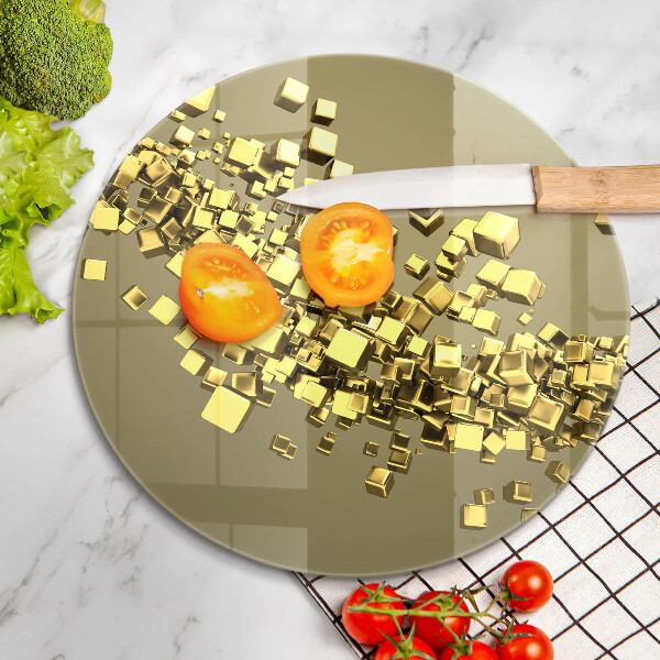 Glas Herdabdeckplatte Abstrakte 3D-Geometrie