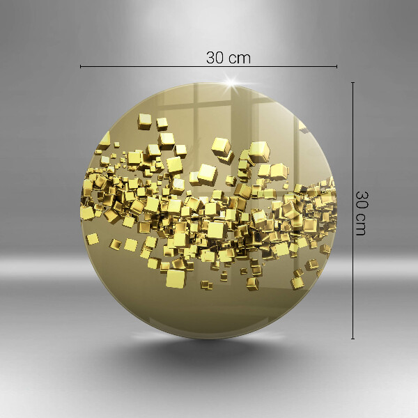 Glas Herdabdeckplatte Abstrakte 3D-Geometrie