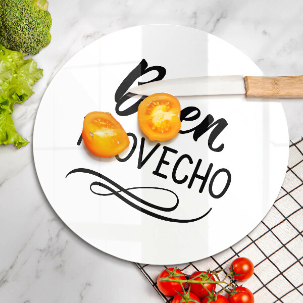 Glas Ceranfeldabdeckung Spritzschutz Buen provecho