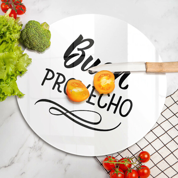 Glas Ceranfeldabdeckung Spritzschutz Buen provecho