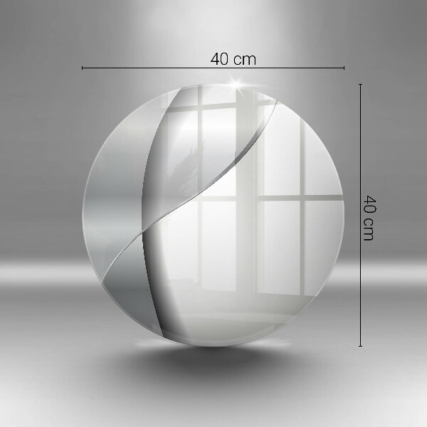 Glas Herdabdeckplatte Abstraktion aus silbernem Metall