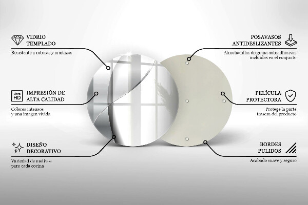 Glas Herdabdeckplatte Abstraktion aus silbernem Metall