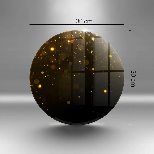 Glas Herdabdeckplatte Goldglitter