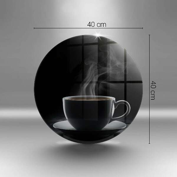 Glas Herdabdeckplatte Heiße Tasse Kaffee