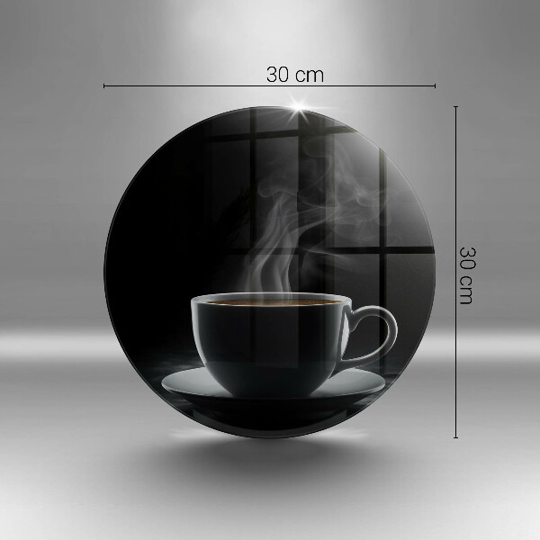 Glas Herdabdeckplatte Heiße Tasse Kaffee