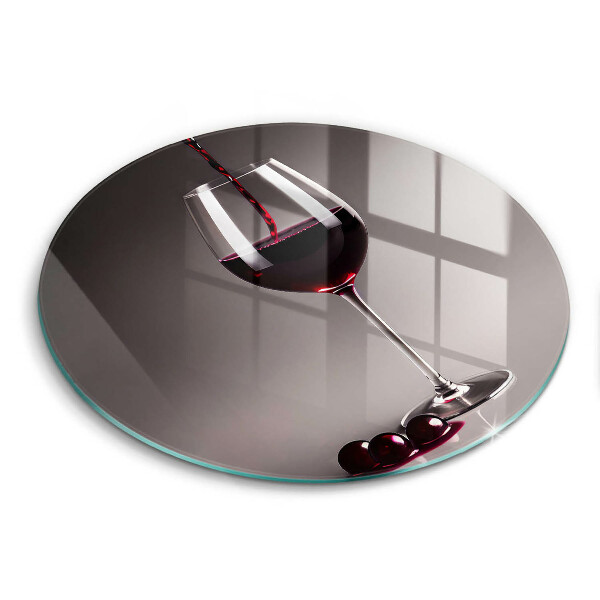 Glas Herdabdeckplatte Glas und Trauben