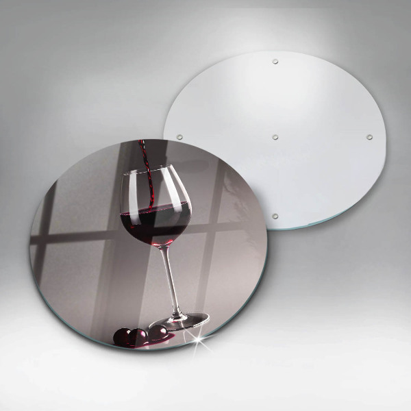 Glas Herdabdeckplatte Glas und Trauben