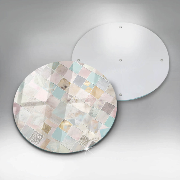 Glas Herdabdeckplatte Pastellkomposition