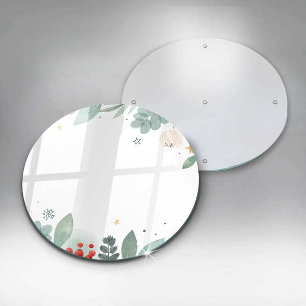 Glas Herdabdeckplatte Aquarellblätter