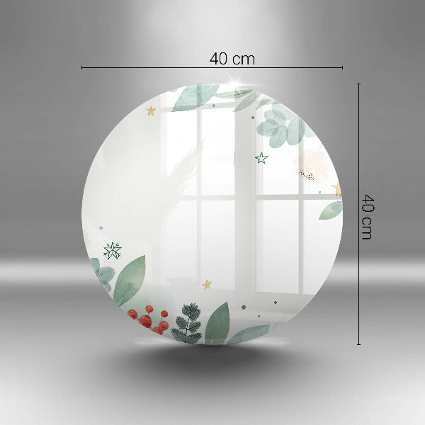 Glas Herdabdeckplatte Aquarellblätter