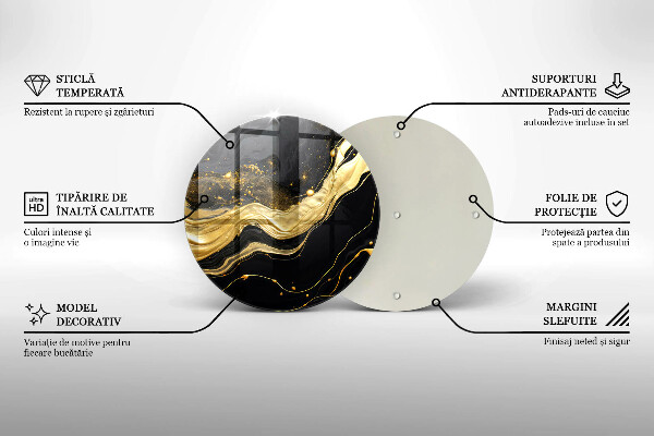 Glas Herdabdeckplatte Elegante Abstraktion