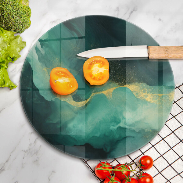 Glas Herdabdeckplatte Flaschengrün