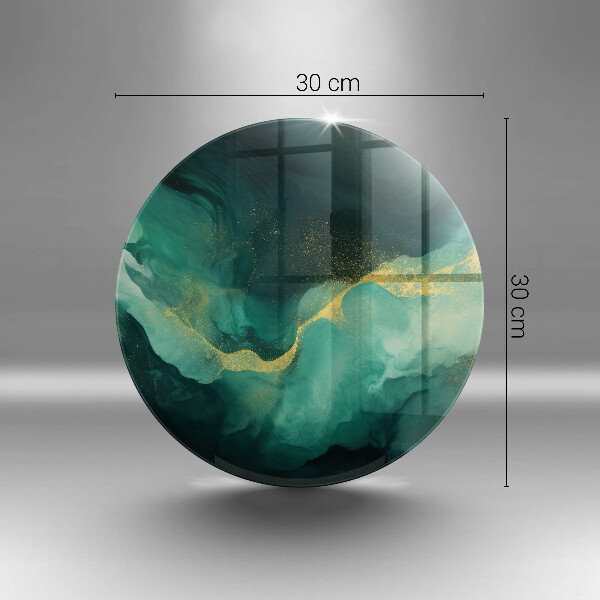 Glas Herdabdeckplatte Flaschengrün