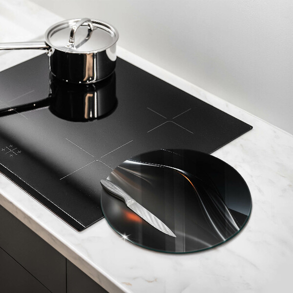 Glas Herdabdeckplatte Abstraktes 3D-Design