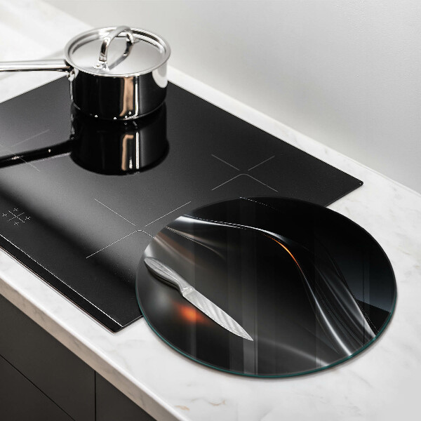 Glas Herdabdeckplatte Abstraktes 3D-Design