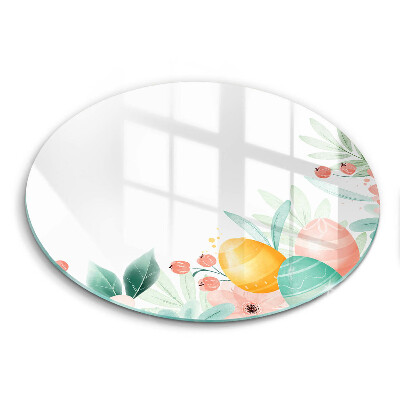 Glas Herdabdeckplatte Ostereier