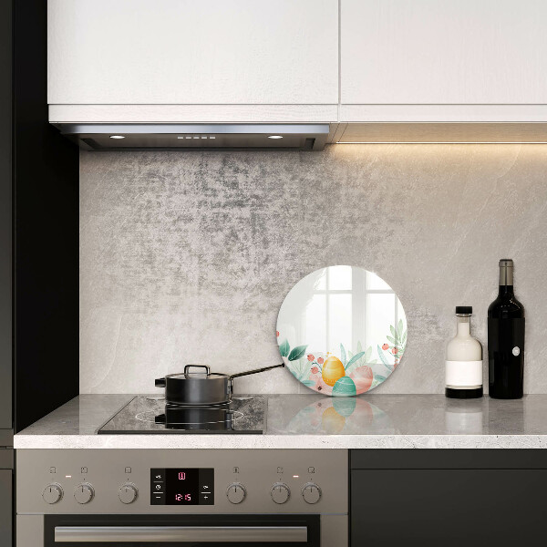 Glas Herdabdeckplatte Ostereier