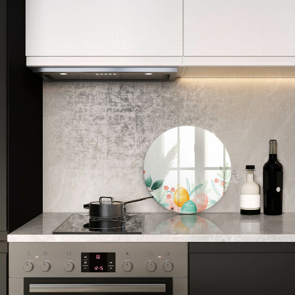 Glas Herdabdeckplatte Ostereier