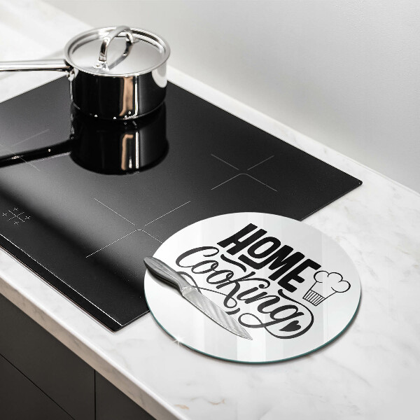 Glas Herdabdeckplatte Home cooking