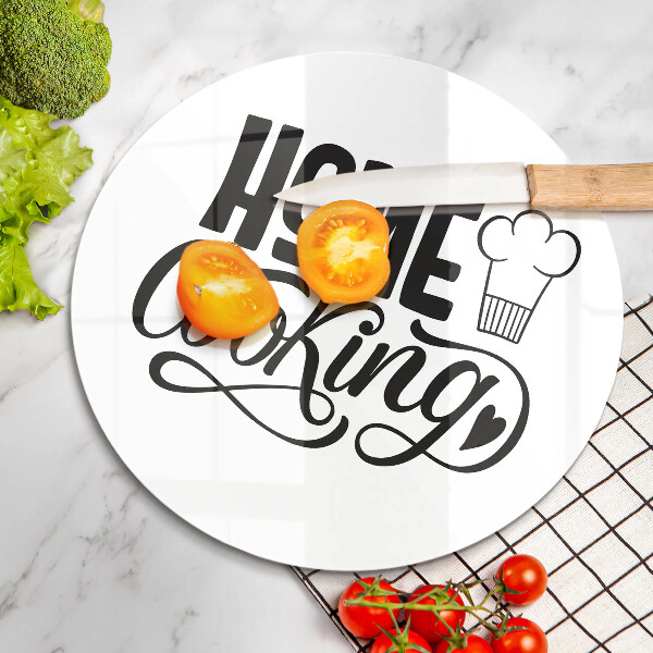 Glas Herdabdeckplatte Home cooking