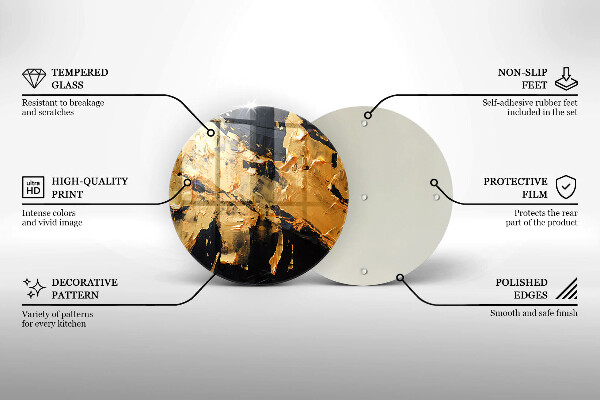 Glas Herdabdeckplatte Elegante Farbstruktur