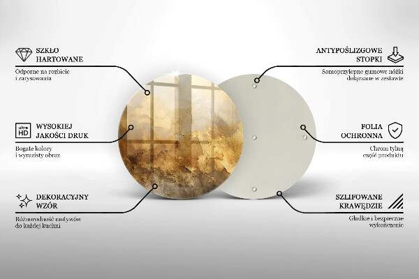 Glas Herdabdeckplatte Reichhaltige Textur