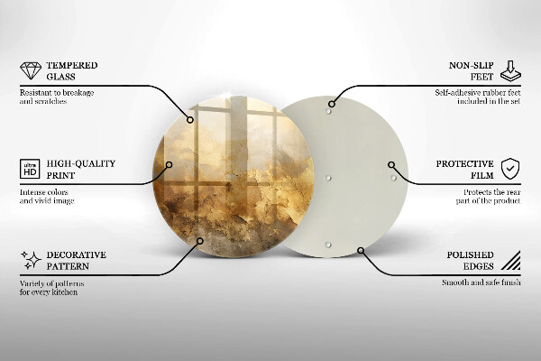 Glas Herdabdeckplatte Reichhaltige Textur