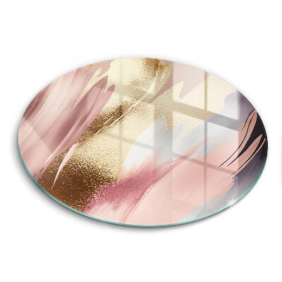 Glas Herdabdeckplatte Pastellflecken