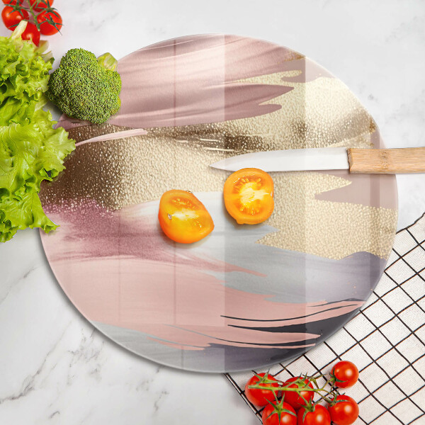 Glas Herdabdeckplatte Pastellflecken