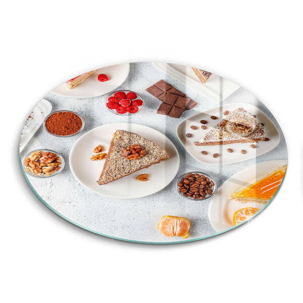 Glas Herdabdeckplatte Die Süße des Kuchens