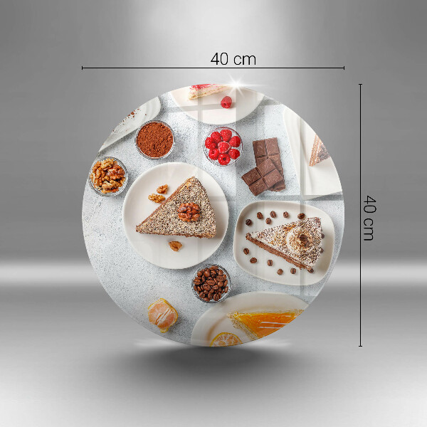 Glas Herdabdeckplatte Die Süße des Kuchens