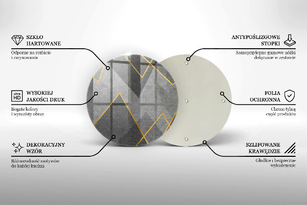 Glas Herdabdeckplatte Scharfe Formen