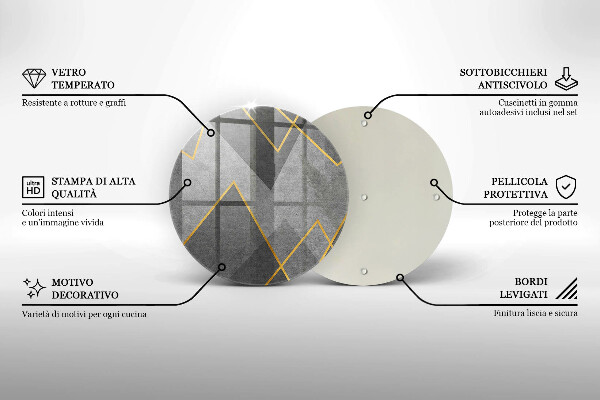 Glas Herdabdeckplatte Scharfe Formen