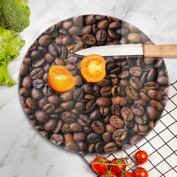 Glas Herdabdeckplatte Kaffeebohnen