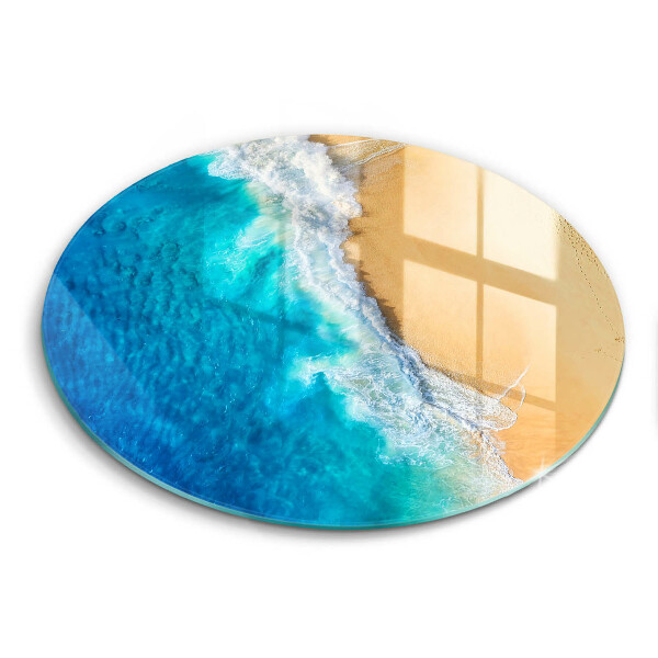 Glas Herdabdeckplatte Strand und Meer