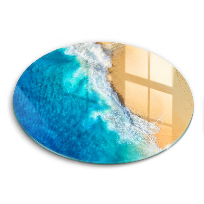 Glas Herdabdeckplatte Strand und Meer