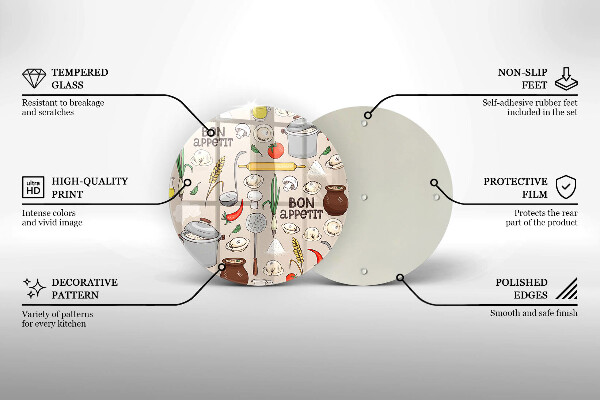 Glas Herdabdeckplatte Küchenillustration