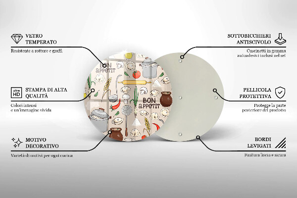 Glas Herdabdeckplatte Küchenillustration