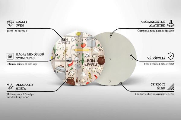 Glas Herdabdeckplatte Küchenillustration