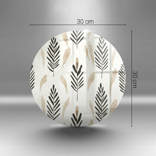 Glas Herdabdeckplatte Boho-Pflanzen