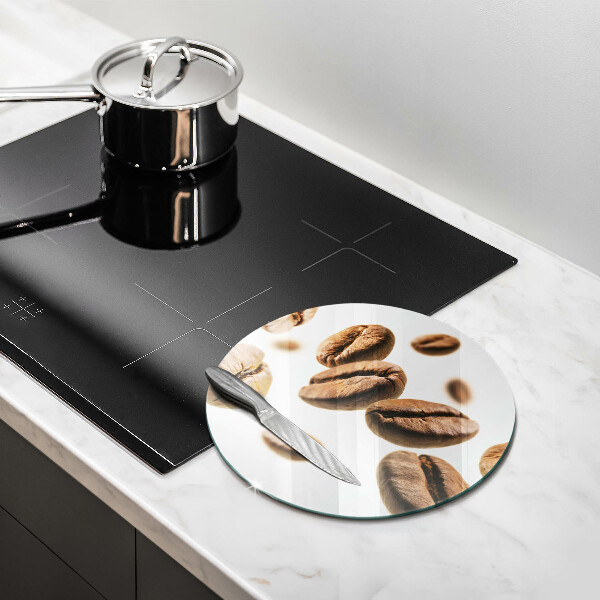 Glas Herdabdeckplatte Kaffeebohnen