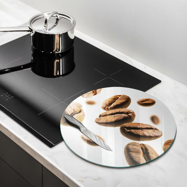 Glas Herdabdeckplatte Kaffeebohnen