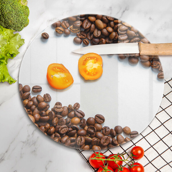 Glas Herdabdeckplatte Kaffeebohnen
