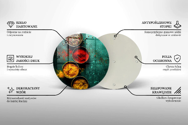 Glas Herdabdeckplatte Orientalische Gewürze
