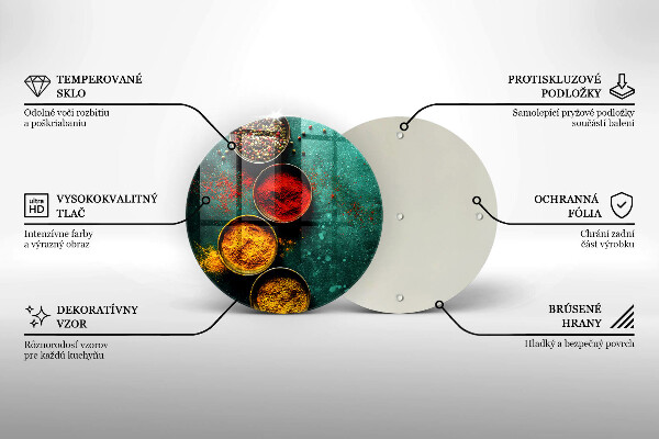 Glas Herdabdeckplatte Orientalische Gewürze