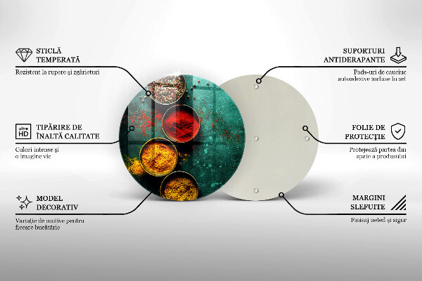 Glas Herdabdeckplatte Orientalische Gewürze