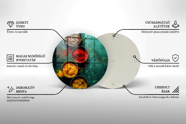 Glas Herdabdeckplatte Orientalische Gewürze