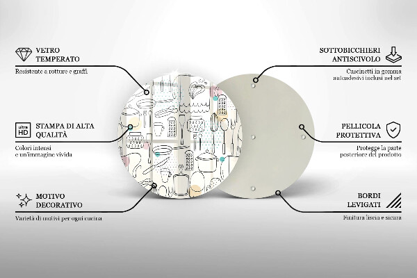 Glas Herdabdeckplatte Küchenzubehör