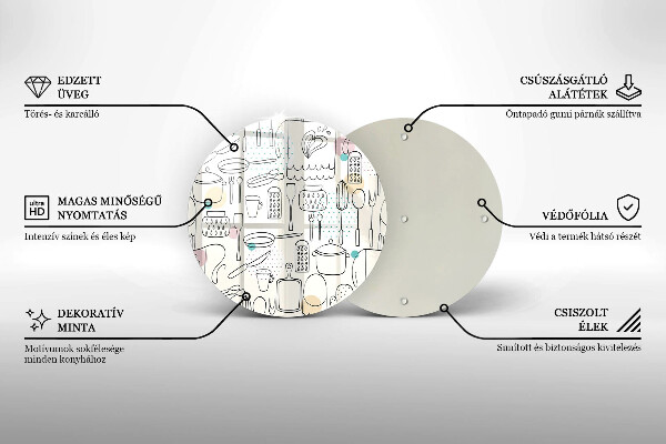 Glas Herdabdeckplatte Küchenzubehör